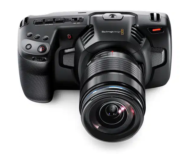 Top view of BlackMagic Cinema Camera 4K