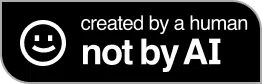 Created by a Human, not by AI - badge